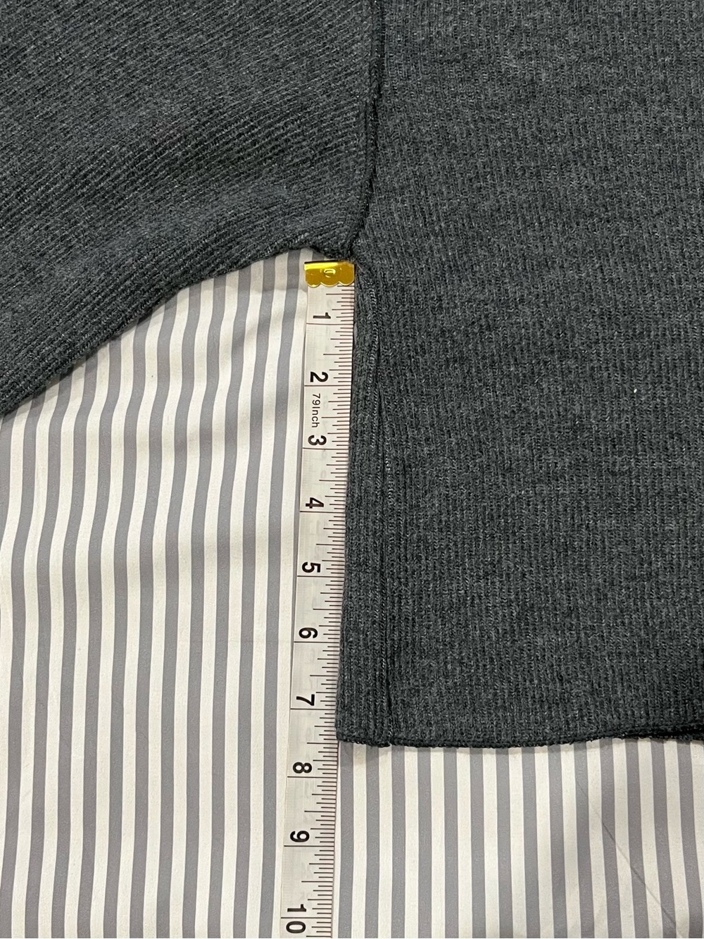 Zara Cropped Button-Front Knit Cardigan in Charcoal Grey - Picture 7 of 10
